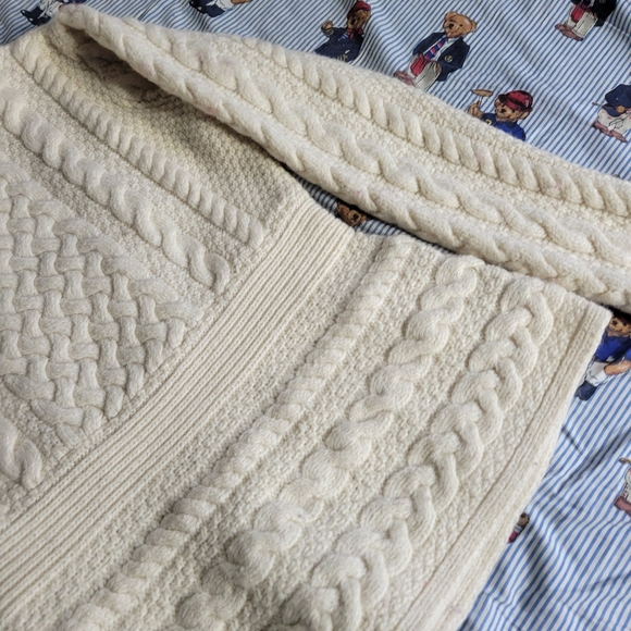 Vintage inis crafts cableknit sweater wool women's - Picture 8 of 9